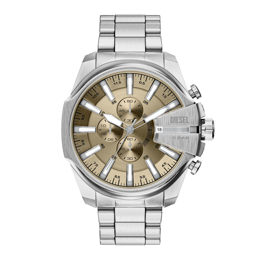 Diesel Men's Mega Chief Slim Chronograph Stainless Steel Watch