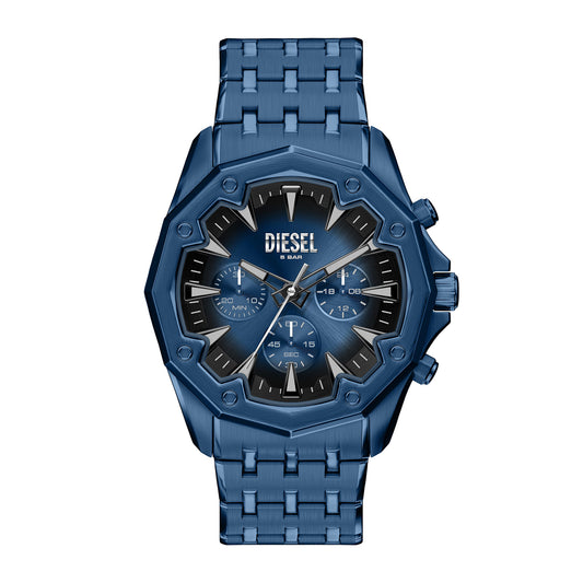Diesel Men's Stinger Chronograph Blue Stainless Steel Watch