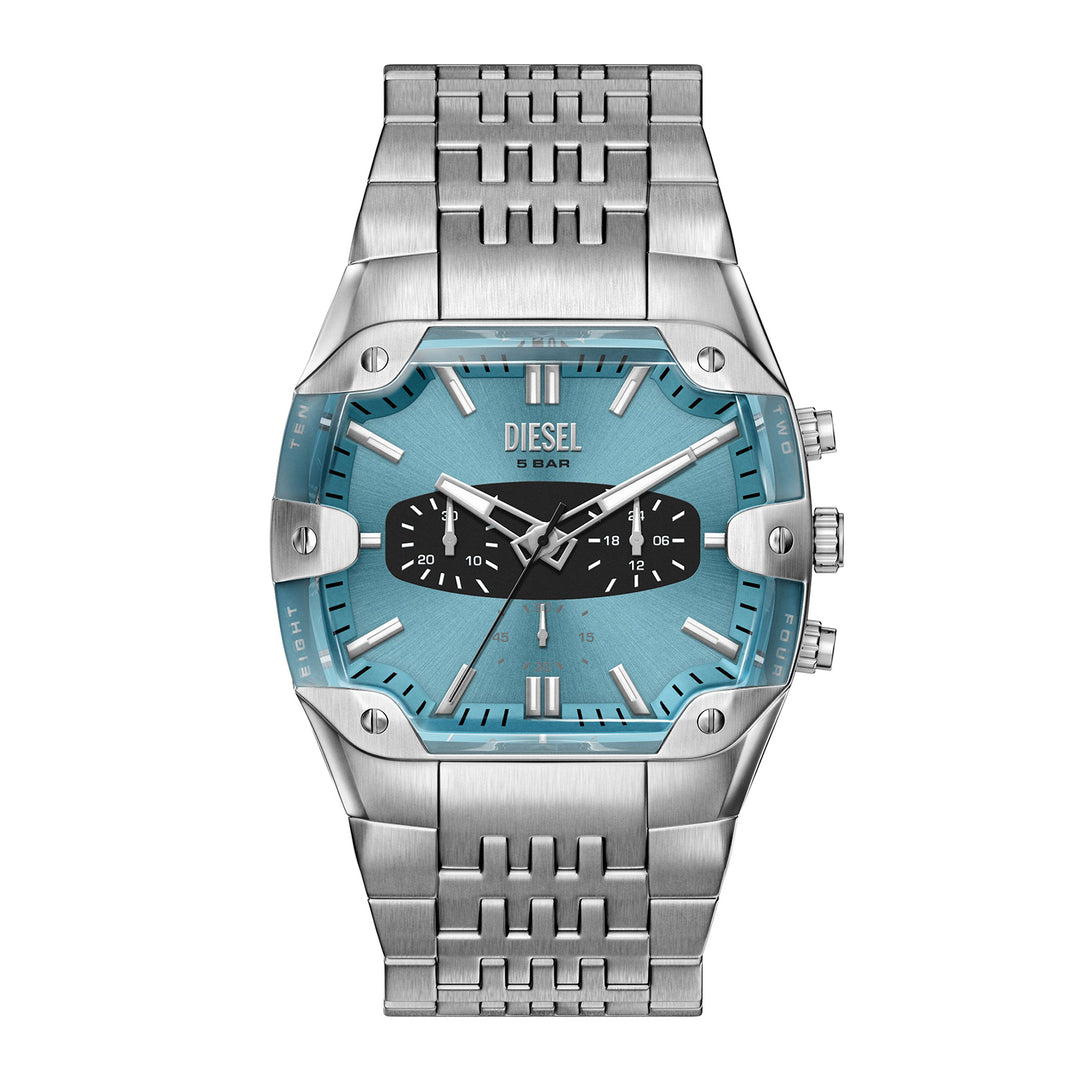 Diesel Men's Spiked Cushion Chronograph Stainless Steel Watch