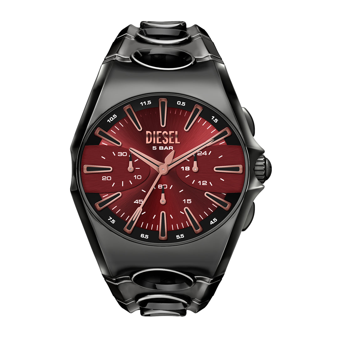 Diesel Men's D-Curve Chronograph Gunmetal Stainless Steel Watch