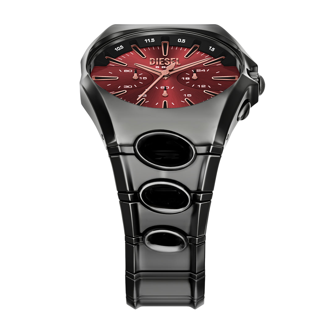 Diesel Men's D-Curve Chronograph Gunmetal Stainless Steel Watch