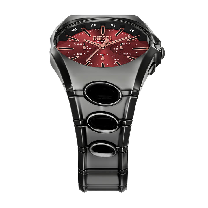Diesel Men's D-Curve Chronograph Gunmetal Stainless Steel Watch