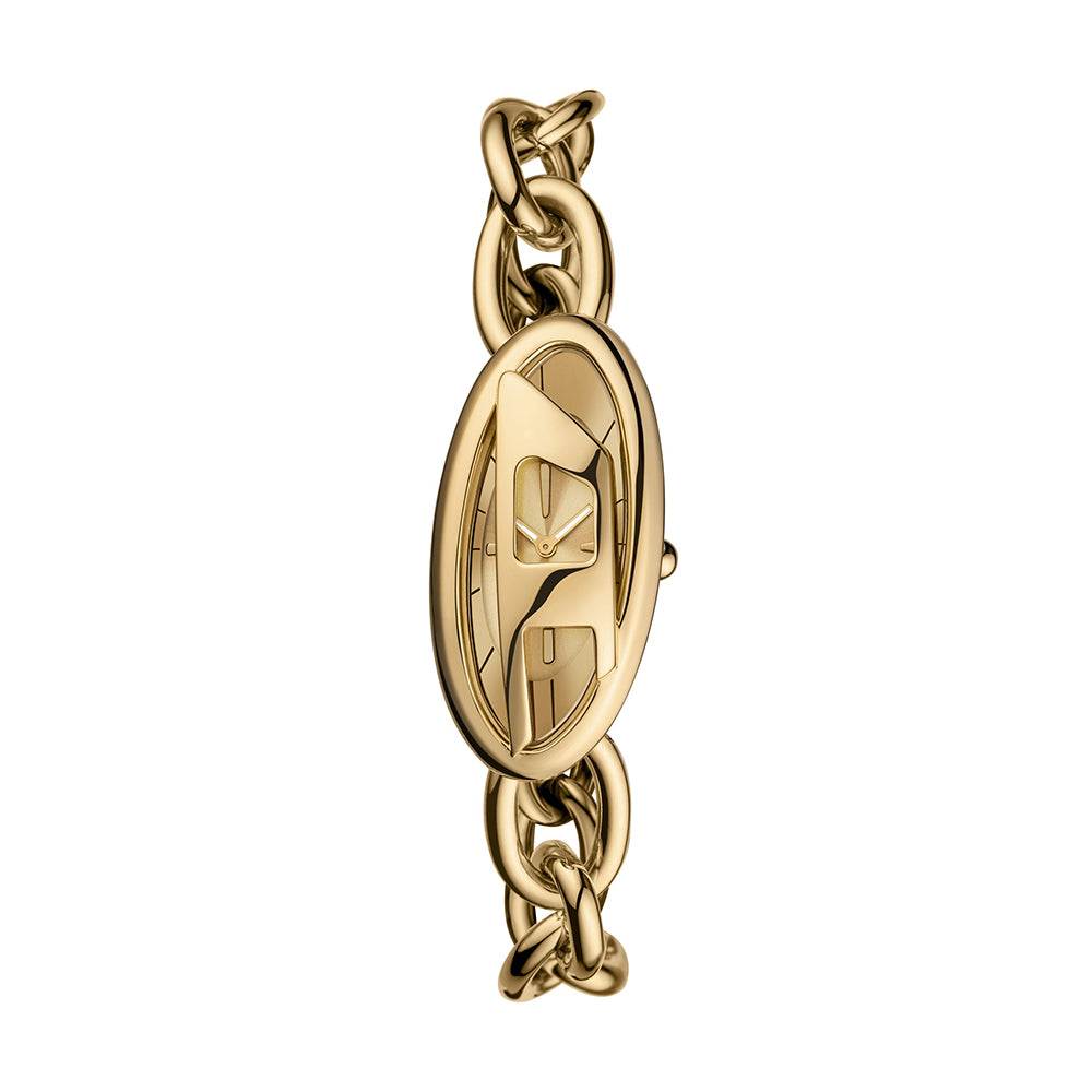 Diesel D-Era Two-Hand Gold-Tone Stainless Steel Watch - DZ5611