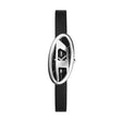 Diesel D-Era Two-Hand Black Leather Watch