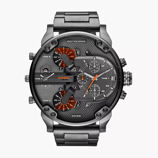 Diesel Mr. Daddy 2.0 Multifunction Gunmetal Stainless Steel Watch