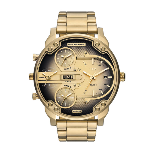 Diesel Mr. Daddy Slim Multi-Movement Gold-Tone Stainless Steel Watch