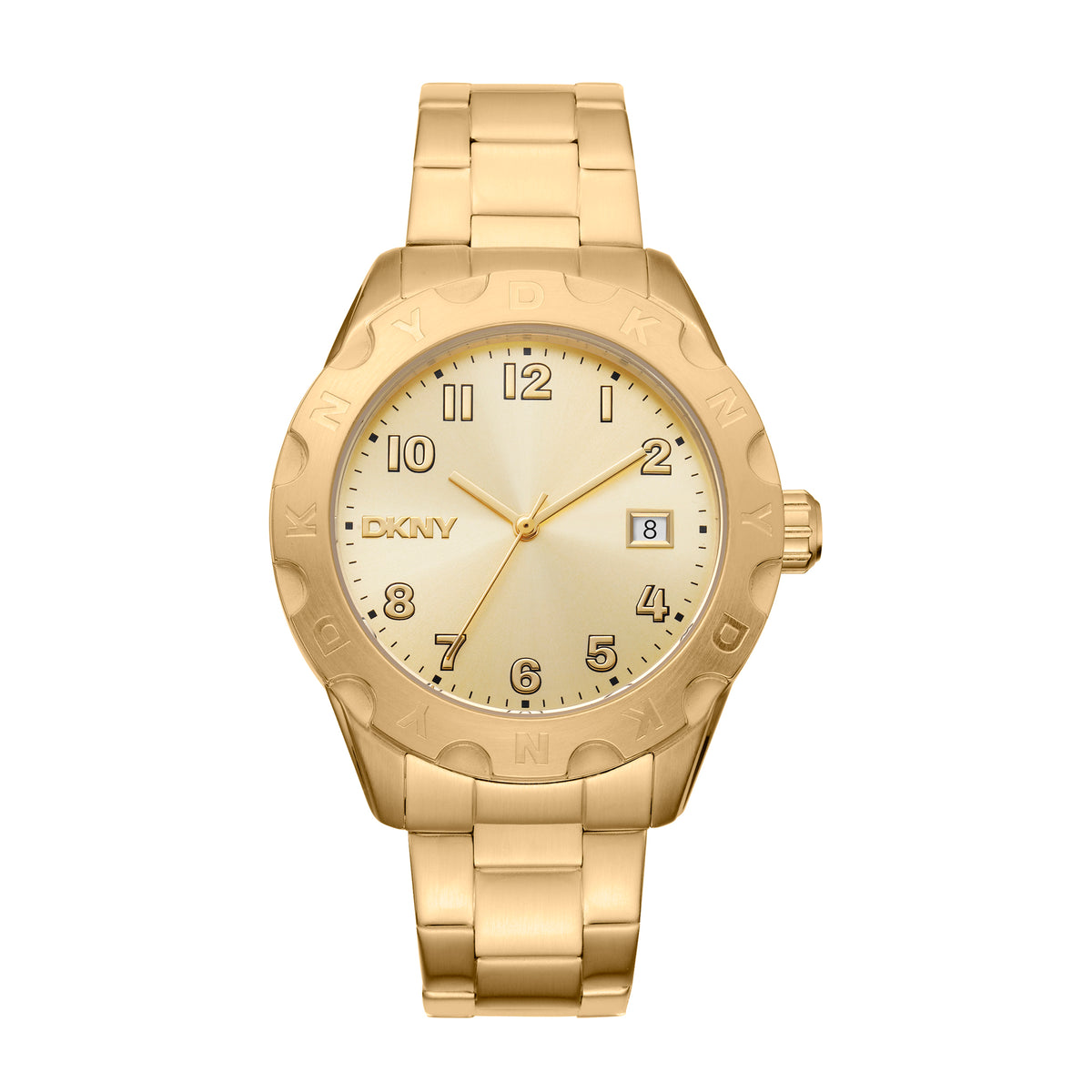 DKNY Everyday Men's Champagne Dial Stainless Steel Watch - DK1G046M0065