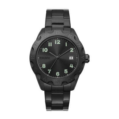 DKNY Everyday Men's Black Dial Stainless Steel Watch - DK1G046M0075