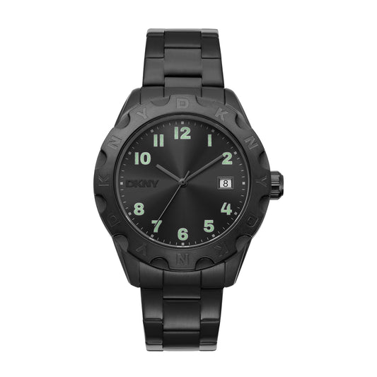 DKNY Everyday Men's Black Dial Stainless Steel Watch