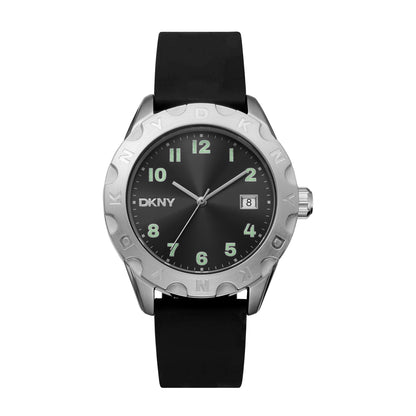DKNY Everyday Men's Black Dial Silicone Strap Watch - DK1G046P0025