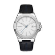 DKNY Everyday Men's Silver Dial Leather Strap Watch