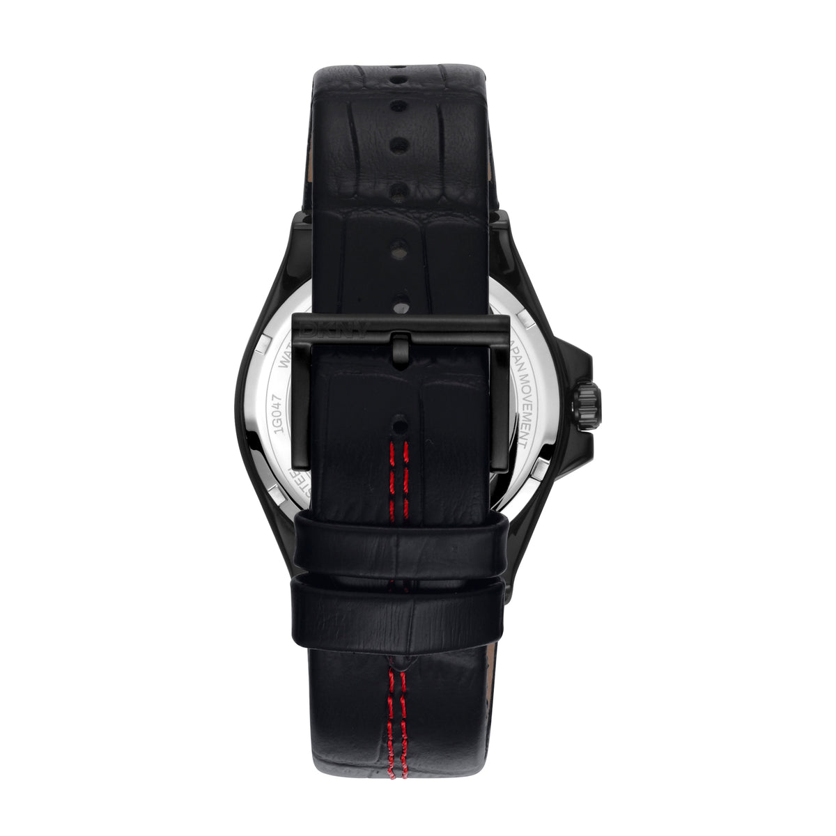 DKNY Everyday Men's Black Dial Leather Strap Watch