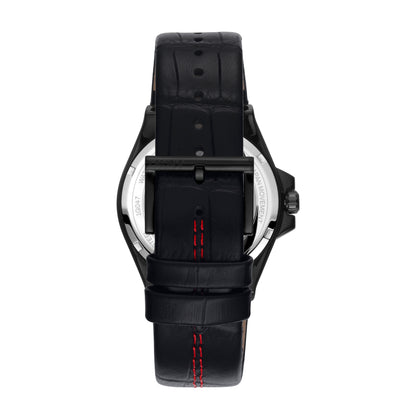 DKNY Everyday Men's Black Dial Leather Strap Watch - DK1G047L0035