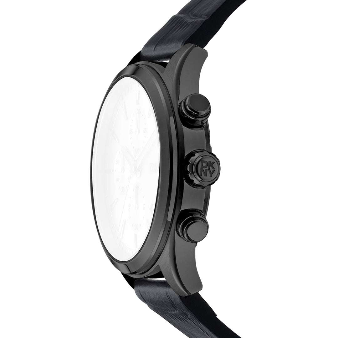 DKNY ACTIVE Men's Dark Green Dial Leather Strap Watch