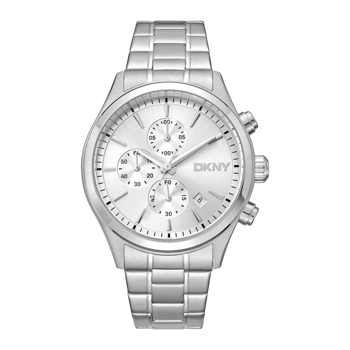 DKNY ACTIVE Men's Silver Dial Stainless Steel Watch