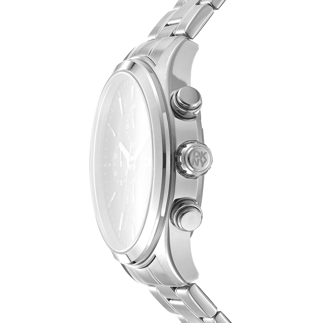 DKNY ACTIVE Men's Black Dial Stainless Steel Watch