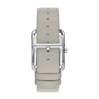 DKNY Iconic Women's Grey Dial Leather Strap Watch - DK1L001L0015