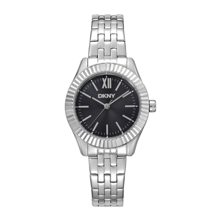 DKNY EVERYDAY Women's Black Dial Stainless Steel Watch