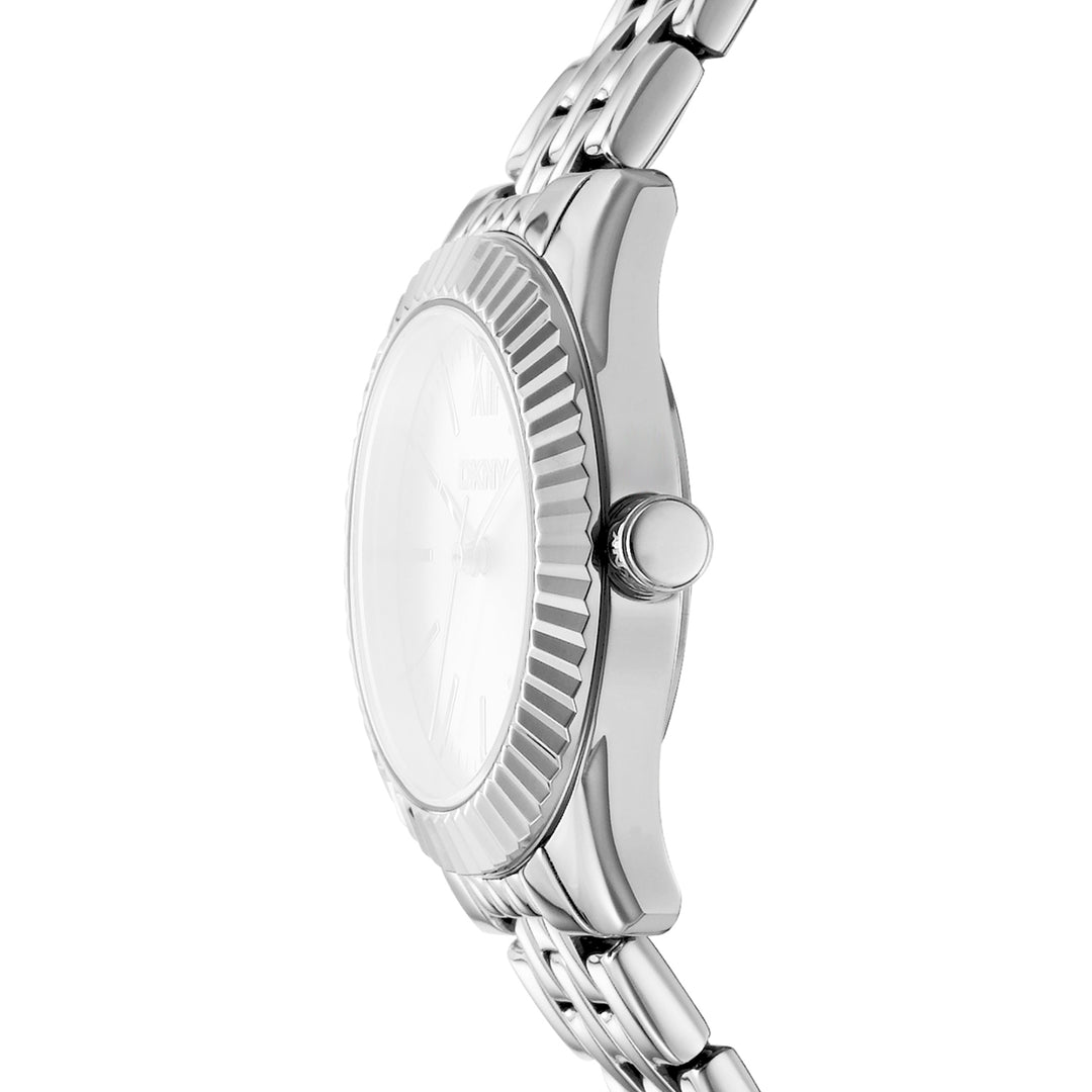 DKNY EVERYDAY Women's Black Dial Stainless Steel Watch