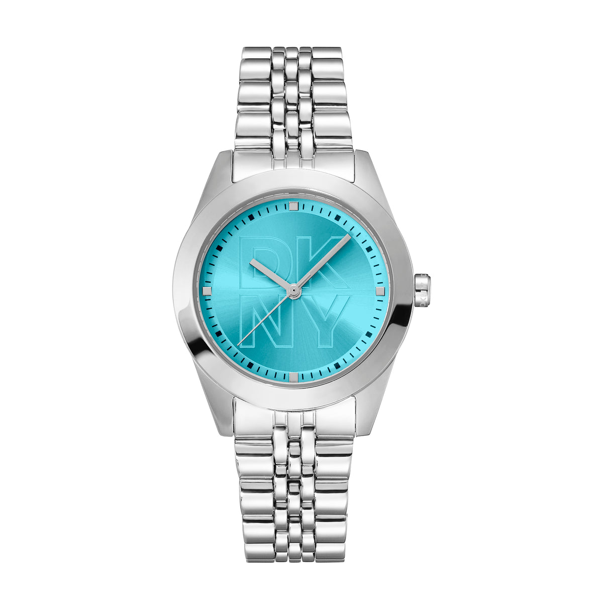 DKNY Logo Women's Blue Dial Stainless Steel Watch - DK1L060M0035