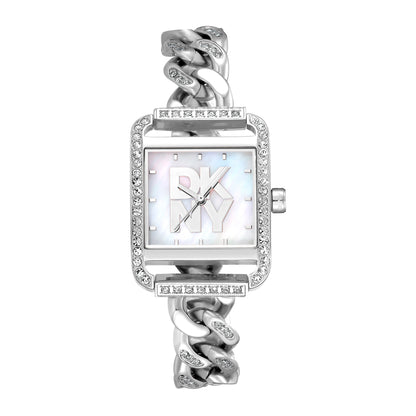 DKNY Iconic Women's White MOP Dial Stainless Steel Watch - DK1L080M0015