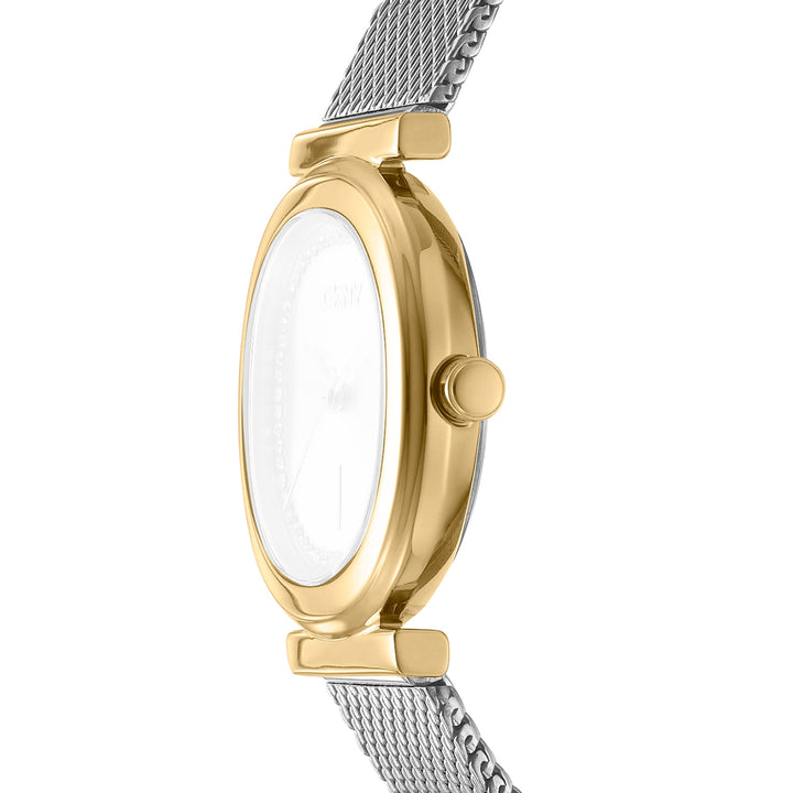 DKNY EVENING Women's Silver Dial Stainless Steel Watch