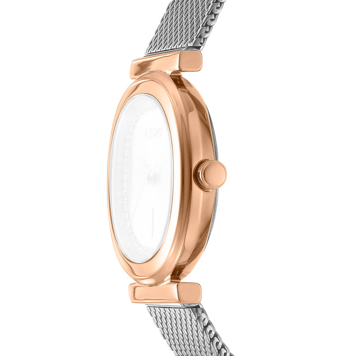 DKNY EVENING Women's Silver Dial Stainless Steel Watch