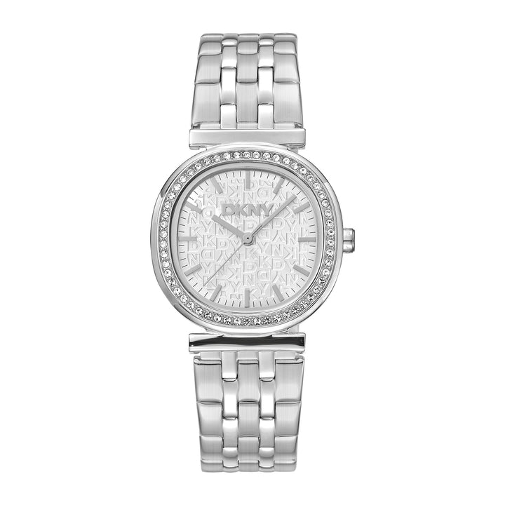 DKNY EVENING Women's Silver Dial Stainless Steel Watch
