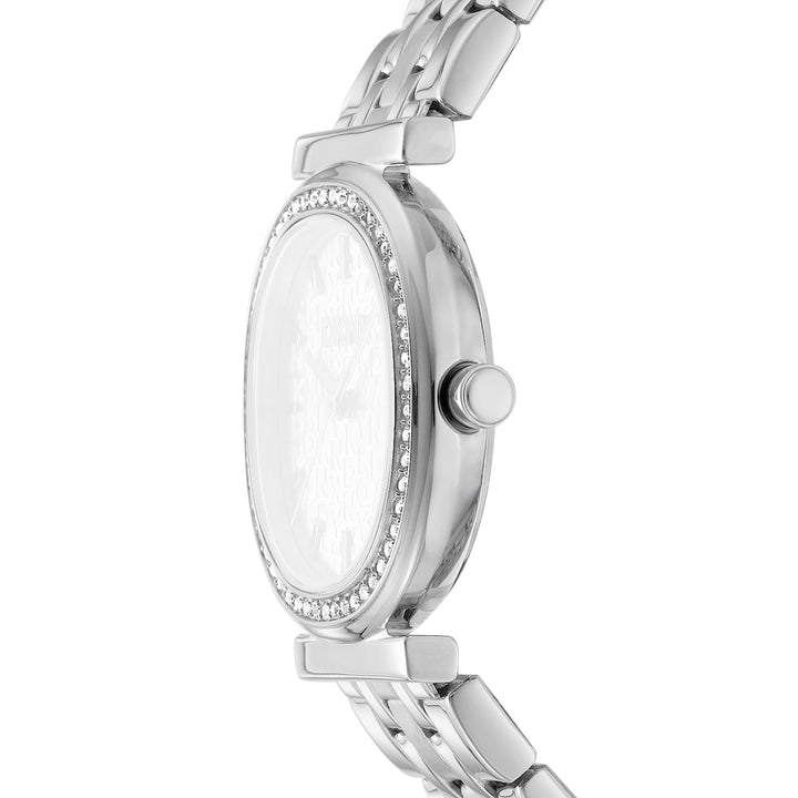 DKNY EVENING Women's Silver Dial Stainless Steel Watch
