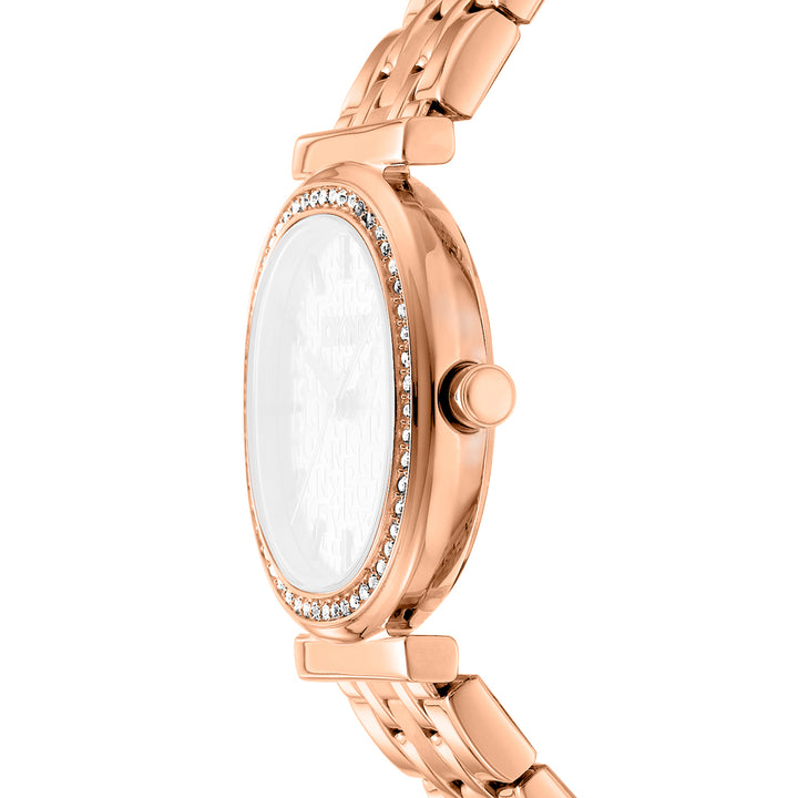 DKNY EVENING Women's Silver Dial Stainless Steel Watch