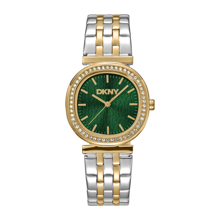 DKNY EVENING Women's Dark Green Dial Stainless Steel Watch