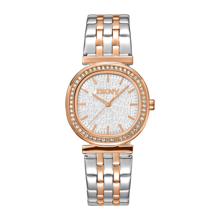 DKNY EVENING Women's Silver Dial Stainless Steel Watch