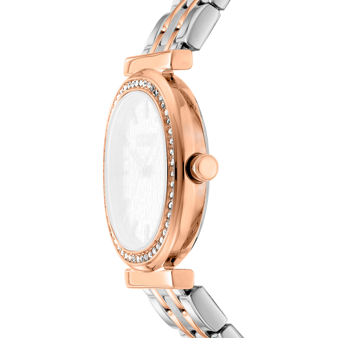 DKNY EVENING Women's Silver Dial Stainless Steel Watch