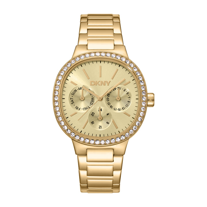 DKNY EVENING Women's Champagne Dial Stainless Steel Watch