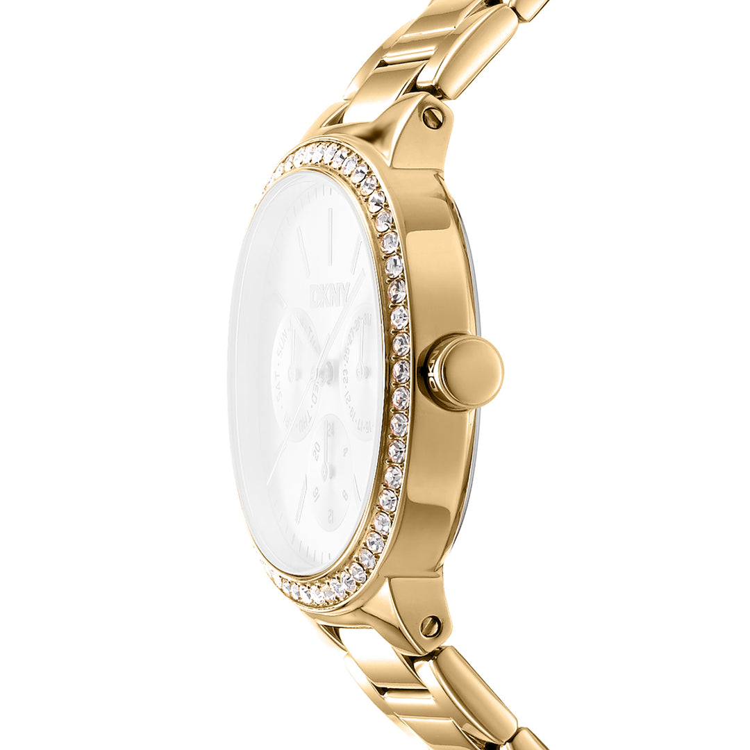 DKNY EVENING Women's Champagne Dial Stainless Steel Watch
