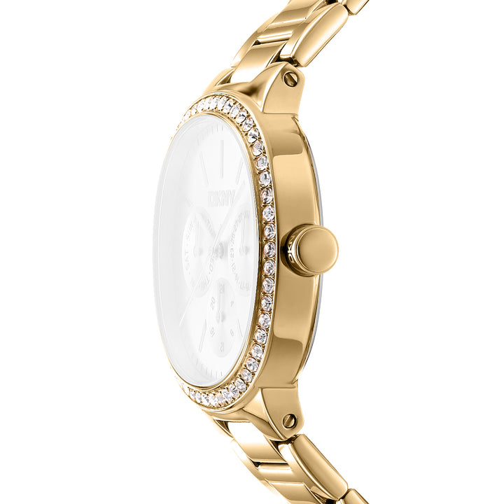 DKNY EVENING Women's Champagne Dial Stainless Steel Watch