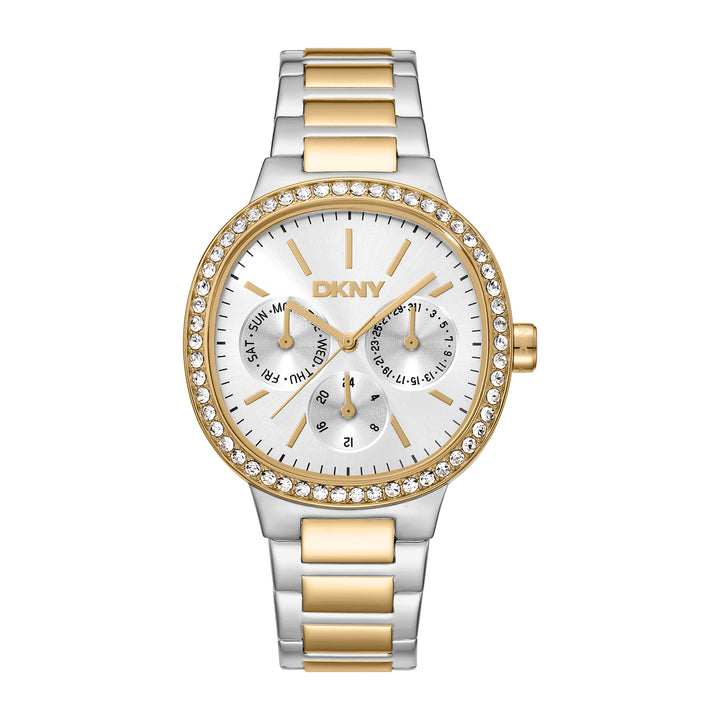 DKNY EVENING Women's Silver Dial Stainless Steel Watch