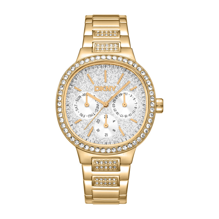 DKNY EVENING Women's Silver Dial Stainless Steel Watch