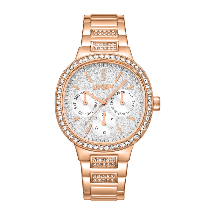 DKNY EVENING Women's Silver Dial Stainless Steel Watch