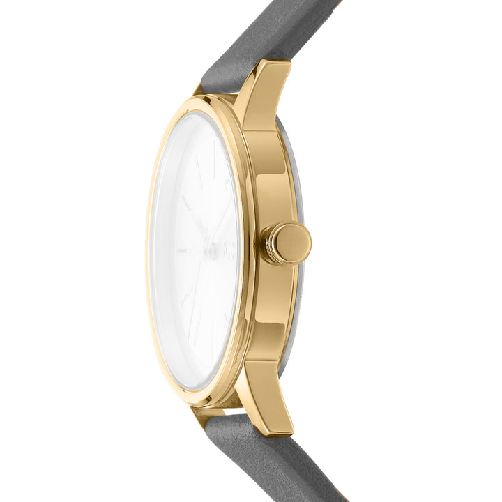 DKNY URBAN Women's Champagne Dial Leather Strap Watch