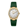 DKNY Evening Women's Silver Dial Leather Strap Watch