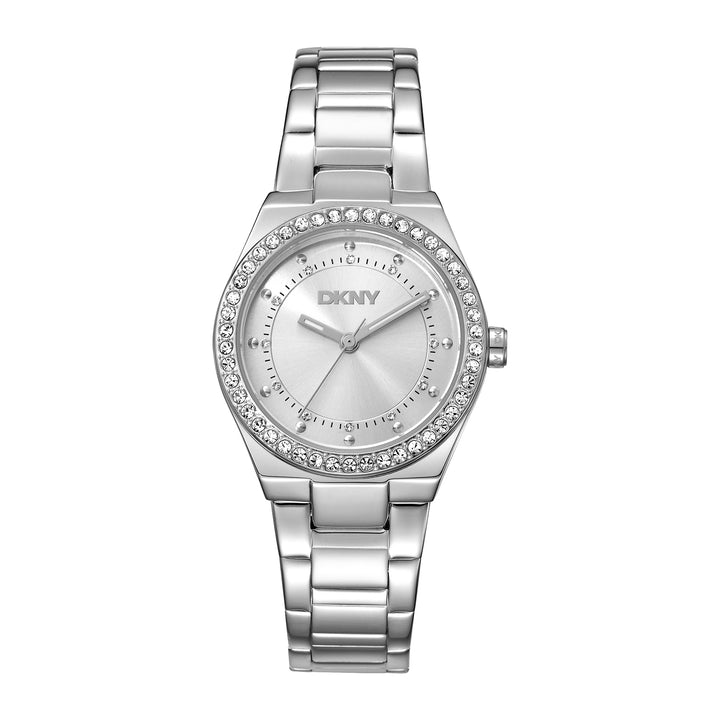 DKNY EVENING Women's Silver Dial Stainless Steel Watch