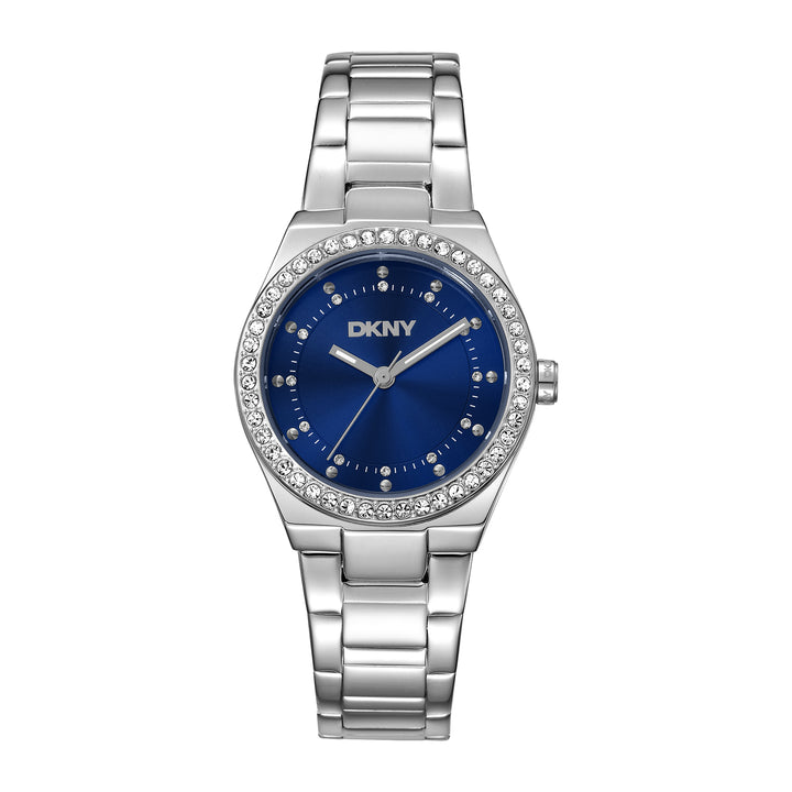 DKNY EVENING Women's Dark Blue Dial Stainless Steel Watch