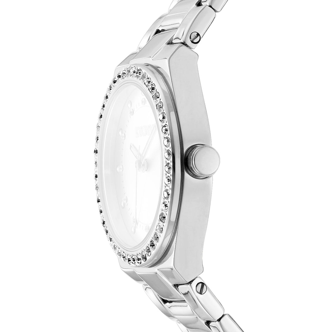 DKNY EVENING Women's Dark Blue Dial Stainless Steel Watch