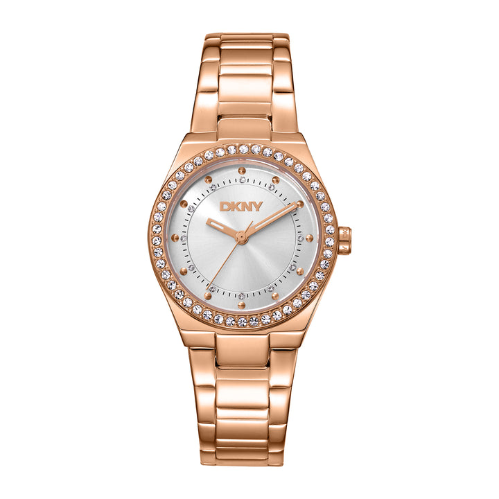 DKNY EVENING Women's Silver Dial Stainless Steel Watch