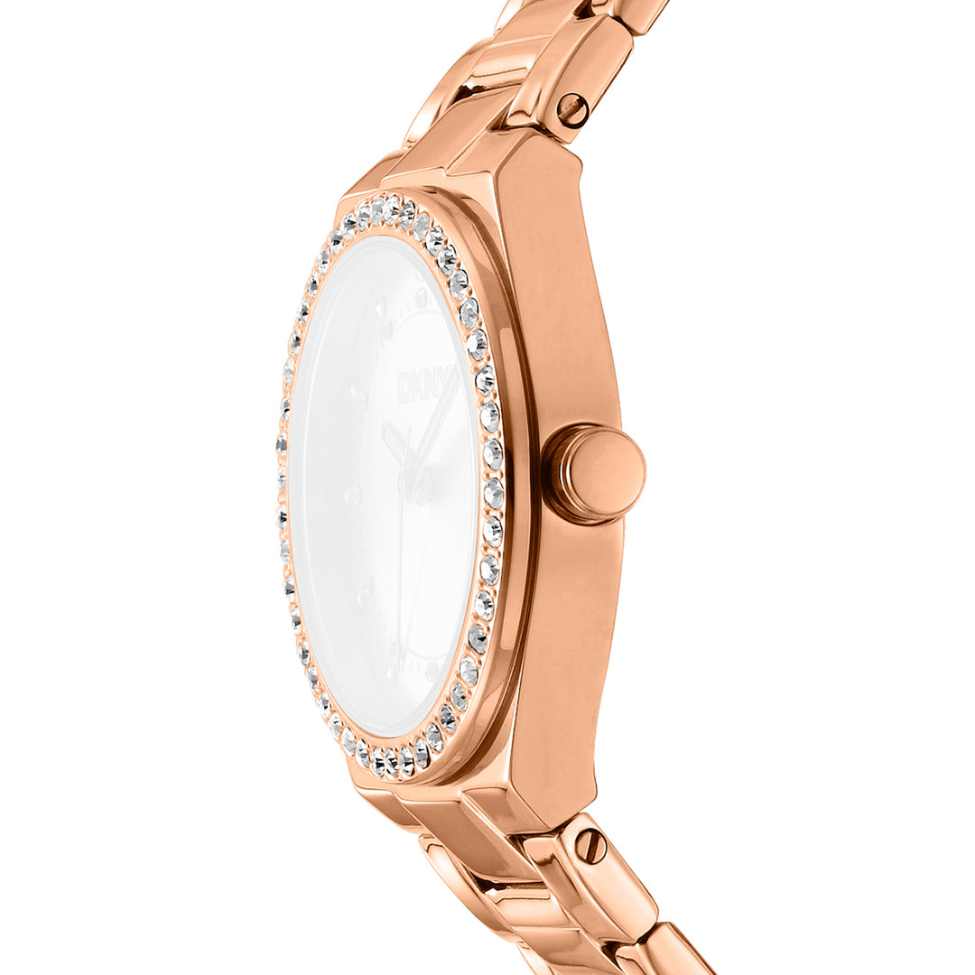 DKNY EVENING Women's Silver Dial Stainless Steel Watch