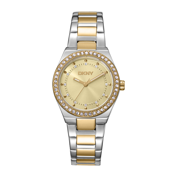 DKNY EVENING Women's Champagne Dial Stainless Steel Watch
