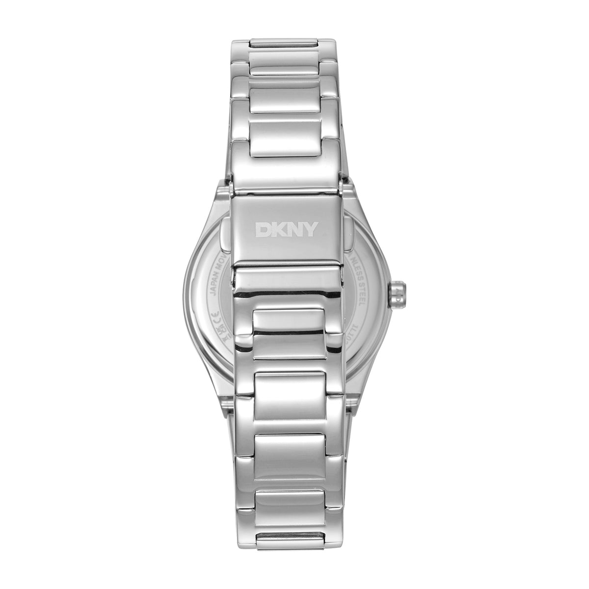DKNY Logo Women's Silver Dial Stainless Steel Watch - DK1L102M0215