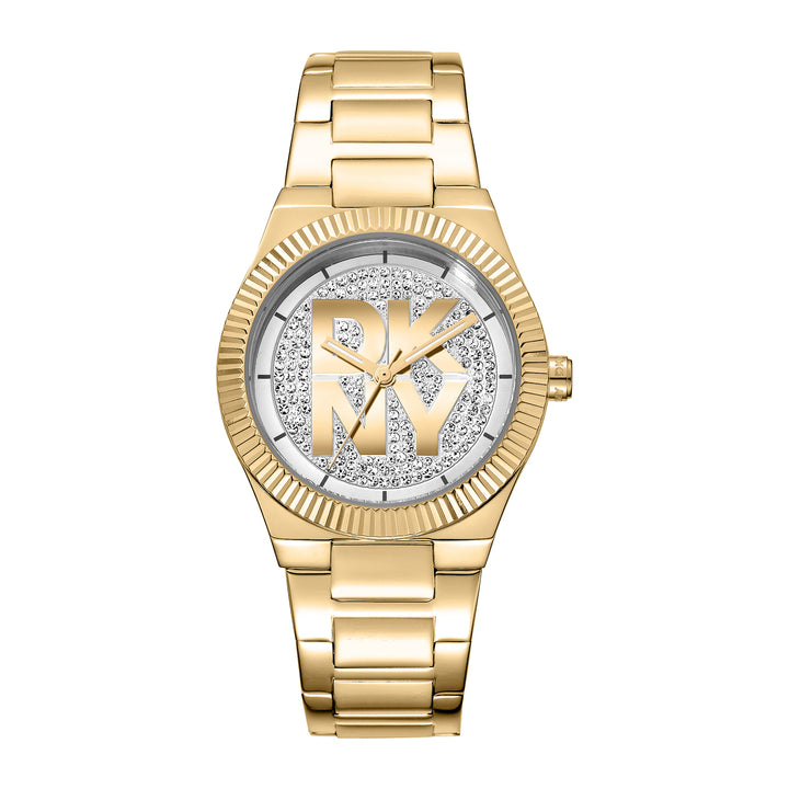 DKNY LOGO Women's Silver Dial Stainless Steel Watch