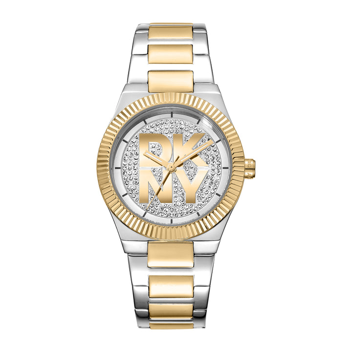 DKNY LOGO Women's Silver Dial Stainless Steel Watch